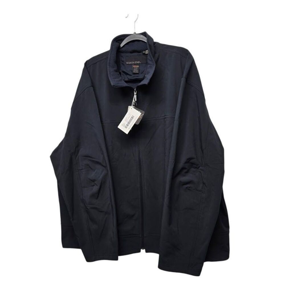 Men’s 4XL - North End Navy 3-Layer Fleece Bonded Performance Soft Shell Jacket - Picture 10 of 15